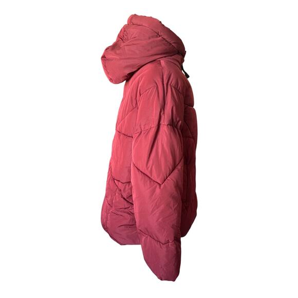 Free People Hailey Hooded Puffer Coat Women's Size XS Oversized Comfy Warm Indie - Picture 9 of 16